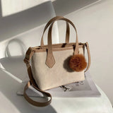 Corduroy Mini Shoulder Bag Girl Shopper Handbag Autumn Winter Crossbody