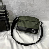 Nylon Handbag for Women Solid Letter Print Crossbody Bag