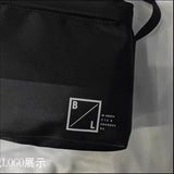Nylon Handbag for Women Solid Letter Print Crossbody Bag