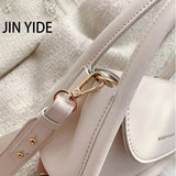 Women Shoulder Bag PU Leather Purse Handbag Shopper Casual Solid Square Bag