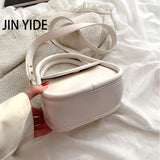 Women Shoulder Bag PU Leather Purse Handbag Shopper Casual Solid Square Bag