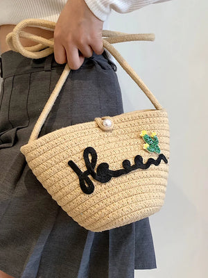 Summer Straw Bags Embroidered Large Totes Handbags