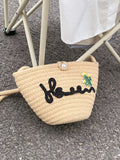 Summer Straw Bags Embroidered Large Totes Handbags