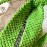 Women Shoulder Bag Plush Handbags Large Capacity Shopping Bags Girls School Bag