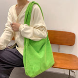 Women Shoulder Bag Plush Handbags Large Capacity Shopping Bags Girls School Bag