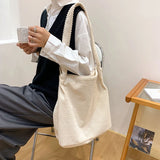 Women Shoulder Bag Plush Handbags Large Capacity Shopping Bags Girls School Bag