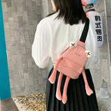 Frog Shoulder Bag Girl Cartoon Messenger Crossbody Bag