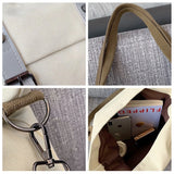 Canvas Shoulder Bag Large Capacity Casual Handbag for Girls