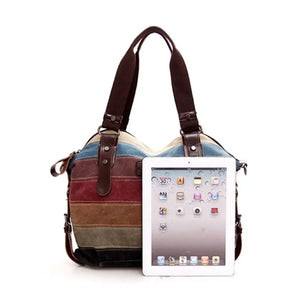 Canvas Shoulder Bag Satchel Crossbody Tote Handbag Purse Messenger