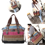 Canvas Shoulder Bag Women Crossbody Tote Handbag Purse Messenger