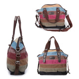 Canvas Shoulder Bag Women Crossbody Tote Handbag Purse Messenger