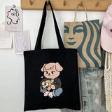 Canvas Tote Bag Skzoo Kids Shopping Bag Fabric Reusable Shopping Bag