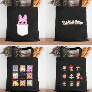 Canvas Tote Bag Skzoo Kids Shopping Bag Fabric Reusable Shopping Bag