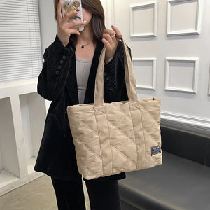 Women Shoulder Bag Casual Ladies Handbag Oxford Cloth Tote Bag
