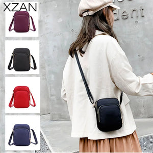 Casual Nylon Shoulder Bag Crossbody Phone Holder Travel Clutch Purse