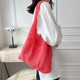 Crochet Large Capacity Women Shoulder Bag