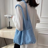 Crochet Large Capacity Women Shoulder Bag