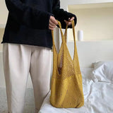 Crochet Large Capacity Women Shoulder Bag