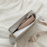 Women Shoulder Bag Daisy Pattern Handbags Small Square Messenger Tote Bags