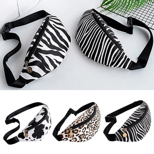 Leopard Print Cow Print Shoulder Bag Diaper Bag Small Backpack
