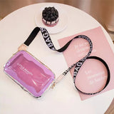 Women Shoulder Bag Laser Transparent Crossbody Bags All-match Jelly Messenger Sh