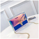 Laser Transparent Crossbody Shoulder Bag for Women