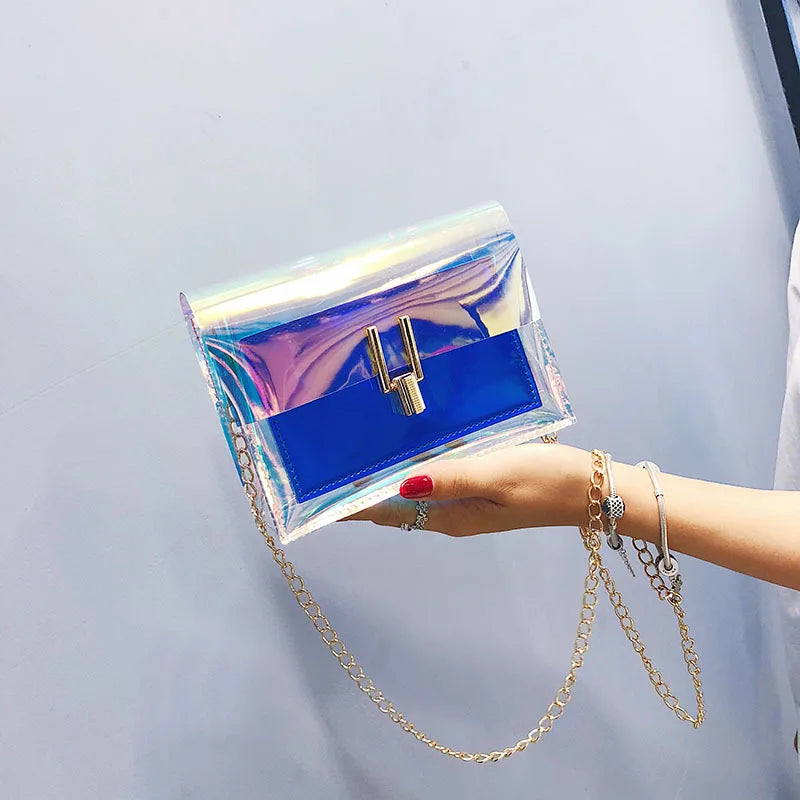 Laser Transparent Crossbody Beach Bag