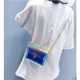 Laser Transparent Crossbody Shoulder Bag for Women