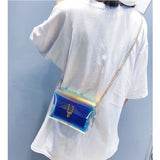 Women Shoulder Bag Laser Transparent Crossbody Bags Messenger Shoulder Beach Bag
