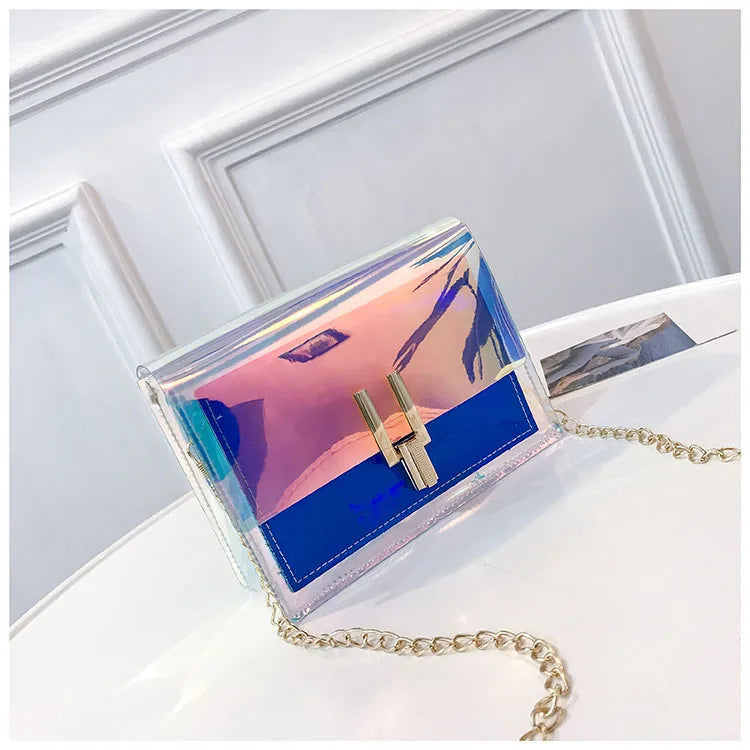 Laser Transparent Crossbody Shoulder Bag for Women