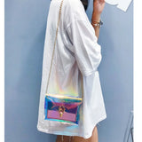 Laser Transparent Crossbody Shoulder Bag for Women