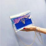 Laser Transparent Crossbody Shoulder Bag for Women