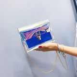Women Shoulder Bag Laser Transparent Crossbody Bags Messenger Shoulder Beach Bag