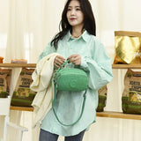 Casual Canvas Shoulder Bag Zipper Crossbody Handbag