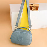 Casual Canvas Shoulder Bag Zipper Crossbody Handbag