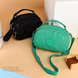 Casual Canvas Shoulder Bag Zipper Crossbody Handbag