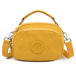 Casual Canvas Shoulder Bag Zipper Crossbody Handbag