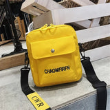 Canvas Shoulder Bag Casual Tote Handbag Zipper Messenger Bag