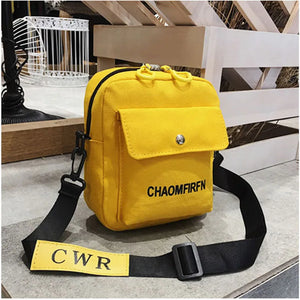 Canvas Casual Tote Shoulder Bag Zipper Messenger Handbag