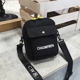 Canvas Tote Handbag Zipper Messenger Sling Shoulder Bag