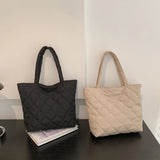 Women Shoulder Bag Quilted Handbags Large Capacity Tote Bag