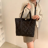 Women Shoulder Bag Quilted Handbags Large Capacity Tote Bag