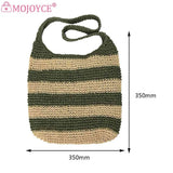 Straw Weave Hollow Shoulder Bag Large Capacity for Beach Vacation