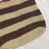 Straw Weave Hollow Shoulder Bag Large Capacity for Beach Vacation