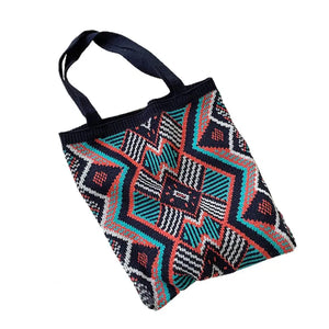 Colorful Geometric Pattern Shoulder Bag for Women