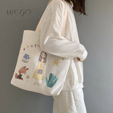 Canvas Shoulder Bag for Women One Shoulder Style