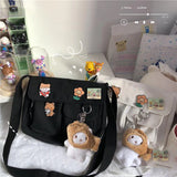 Japanese Harajuku Crossbody Bag Large Capacity Messenger Pouch for Shopping