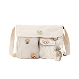 Japanese Harajuku Crossbody Bag Large Capacity Messenger Pouch for Shopping