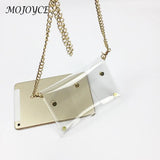 Waterproof Transparent Shoulder Bag Lady Small Flap Travel Messenger