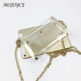 Waterproof Transparent Shoulder Bag Lady Small Flap Travel Messenger